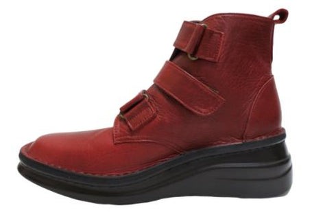 【インコルジェ8748 ワイン】ソフトレザーベルトブーツ